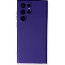Drnds Newface Samsung Uyumlu Galaxy S24 Ultra Kılıf Nano İçi Kadife Silikon - Mor