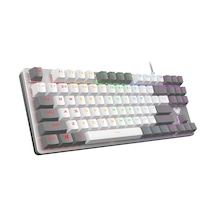 F3287 Mavi Işıklı Kablolu Mekanik İngilizce Q Tkl Gaming Oyuncu Klavyesi