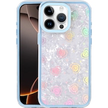 Apple iPhone  Uyumlu  16 Pro Max Lumi Desenli Kapak - Mavi
