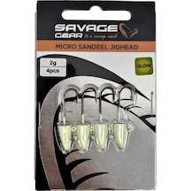 Savage Gear Lrf Micro Sandeel Jighead Glow 4 Adet 8