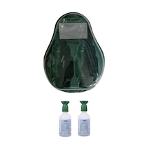 Göz Duşu Solüsyonu İstasyonu Set Boş İstasyon + Actiomedic Biophos 74 Yeşil Toz Çapak Göz Duşu Solüsyonu 500ml 2 Adet