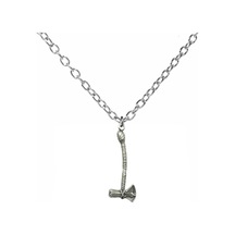 Thor Savaş Baltası Figürlü Kolye 60 Cm Zincirli Zamak Kaplama Unisex Mitolojik Ve Gotik Aksesuar Çok renkli