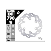 Ktm 390 Adventure Arka Fren Diski 230 Mm 2022 Sonrası Döküm Jant Galfer Dalgalı Sabit Disk