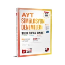 AYT Eşit Ağırlık 3'lü Simülasyon Deneme 2023 -  3D Yayınları