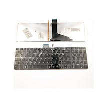 Toshiba Uyumlu V143026Ck1 Notebook Klavye Tuş Takımı Işıklı Çerçeveli
