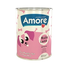 Amore Kuzu Parça Etli Puppy Yavru Köpek Konserve Maması 18 x 400 G