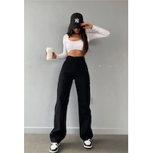 Woddi Nvn Hsn Cnk Xier Siyah Likralı Bel Salaş Jean Pantolon New Sezon