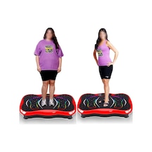 Titreşimli Egzersiz Plaka Fitness Tüm Vücut Spor Masaj Aleti 50cm Siyah Renk - Ekipman & Aksesuar Kırmızı