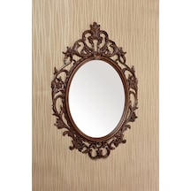 Dekoratif Ayna Boyalı Dolu Kahverengi