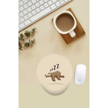 Tembel Hayvan Desenli Bilek Destekli Mouse Pad Mousepad