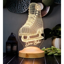 Buz Pateni 3d Led Lamba Artistik Buz Pateni Sporcusuna Özel Hediye, Buz Pateni Sporcu Ve Antrenör Hediyesi Edea, Jackson