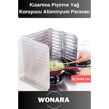 Premium Katlanabilir Paslanmaz Alüminyum Yağ Koruyucu Isıya Dayanıklı Kızartma Ve Pişirme Paravanı