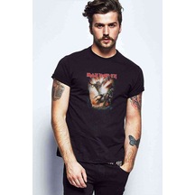 Iron Maıden Metal Rock Baskılı Siyah Erkek Tshirt (528844736)