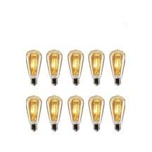 Dekoratif Armut Rustik Ampul 10'lu Paket Ct-4350 4w Amber