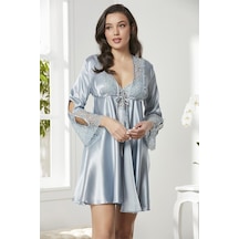 Pierre Cardin 6625 Kadın Saten Dantelli 6'lı Takım-mist Mist