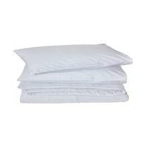 Komfort Home Çift Kişilik Çizgili Pamuk Saten Nevresim Seti / Bey