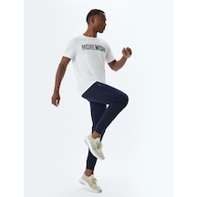Koton Spor Eşofman Altı Jogger Beli Bağcıklı Dikiş Detaylı Cepli Pamuk Karışımlı Lacivert 5wam40095nk Lacivert