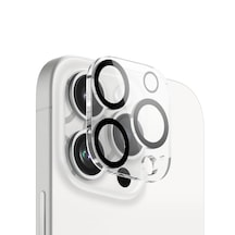 Apple Uyumlu iPhone 16 Pro 3D Kamera Camı Lens Koruyucu Şeffaf Al3403