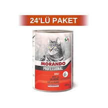 Morando Somonlu Ezme Yetişkin Kedi Konservesi 24 x 400 G
