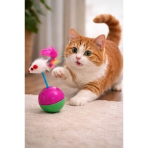 Kedi Oyun Topu Hacı Yatmaz Fareli Oyuncak, Kedi Oyuncağı