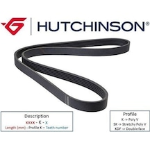 HUTCHINSON 6PK1318 V Kayışı Linea Grande Punto / Corsa C D 1.3 Jtd 1.3 Cdtı