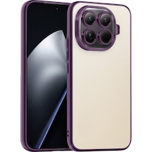 Xiaomi Mi 15t Pro Uyumlu Lensli Silikon - Mor