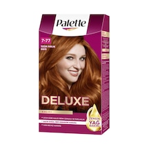 Palette Deluxe 7-77 Yoğun Parlak Bakır Saç Boyası 115 Ml 3'li Avantaj Paketi Mıchu