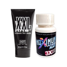 Hotxxl Erkeğe Hacimdestek Kremi 50 Ml + 1 Adet 3x White Box Maximum 30 Lu Set