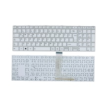 Toshiba Uyumlu Satellite L50-A, L55-A Notebook Klavyesi (Beyaz TR)