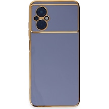 Xiaomi Poco M5 Kılıf Volet Silikon - Mavi Çr