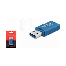 Hadron Hdx7024 Usb Micro Sd Kart Okuyucu Adaptör - Mavi