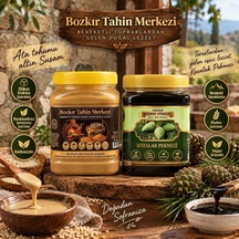 Bozkır Tahin Merkezi Yerli Altın Susam Kavrulmus Tahin 935gr- Geleneksel Kozalak Pekmezi 950gr