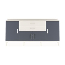 Arges Konsol 3 Raflı 2 Çekmeceli 4 Kapaklı 176x30x83 Aytaşı-antrasit/aytaşı Antrasit/aytaşı