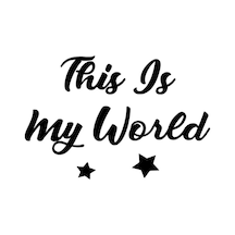 This Is My World Sticker Oto Motor Laptop Duvar Folyo Sticker 30x21 Cm
