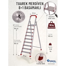 Tuarek Merdiven 8 Basamaklı Basamak Sayısı:8 Basamaklı