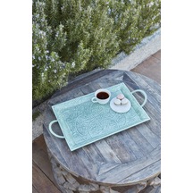 Karaca Home Donna Dekoratif Tepsi Su Yeşili 45 Cm