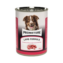 Pronature Kuzu Etli Ve Pirinçli Parça Etli Konserve Yetişkin Köpek Maması 400 G