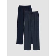 LC Waikiki Lc Waıkıkı Lacivert Regular Fit Erkek Pijama Altı 2'li Paket