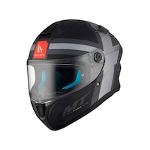 Mt Targo S Britain C2 Kapalı Kask Mat Gri - Siyah
