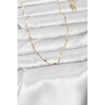 Cm 14k Gold Renk Ezme Kalp Detaylı 60 Cm Zincir Kadın Kolye - Tj-bko10952 Çok renkli 83072017
