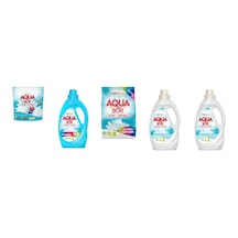 Aquabor Doğal Mineralli Tablet + Sıvı Renkliler + 4 Kg Renkliler + Sıvı Beyaz + Sıvı Beyaz 5 Li Set