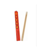 Bambu Chopstick Çin Çubuğu 24 CM Kılıflı 100 Çift bej