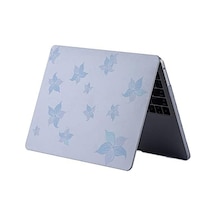 Macbook Air Kılıf 13 İnç Flower05nl Eski Usb Girişli Model 2010-2017 A1369 A1466 İle Uyumlu Açık Mavi