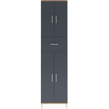Arges Dolap 4 Raflı Tek Çekmeceli 4 Kapaklı 60x30x243 Çam-ant... Çam