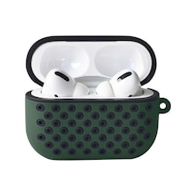 Airpods Pro 2 2.nesil Spor Delikli Kılıf - Haki Yeşil-siyah
