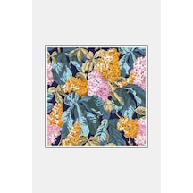 Vakko Twill İpek Eşarp - 40925-55 Metalik Mavi Metalik Mavi 925