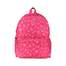 Me Team Love Pembe Kalpli Kız Çocuk Okul Çantası Çok Renkli