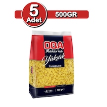 Oba Yüksük Makarna 500 G X 5 Adet Ev Tipi Çoklu Paket