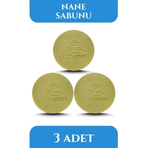 Sabunal Mentollü Nane Sabunu 3 Adet - Ferahlatıcı Yağlı Cilt ve Saç Temizleme Sabunu