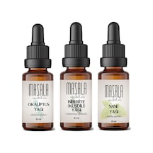 Masala Biberiye Yağı + Okaliptüs Yağı + Nane Yağı 3 x 10 ML